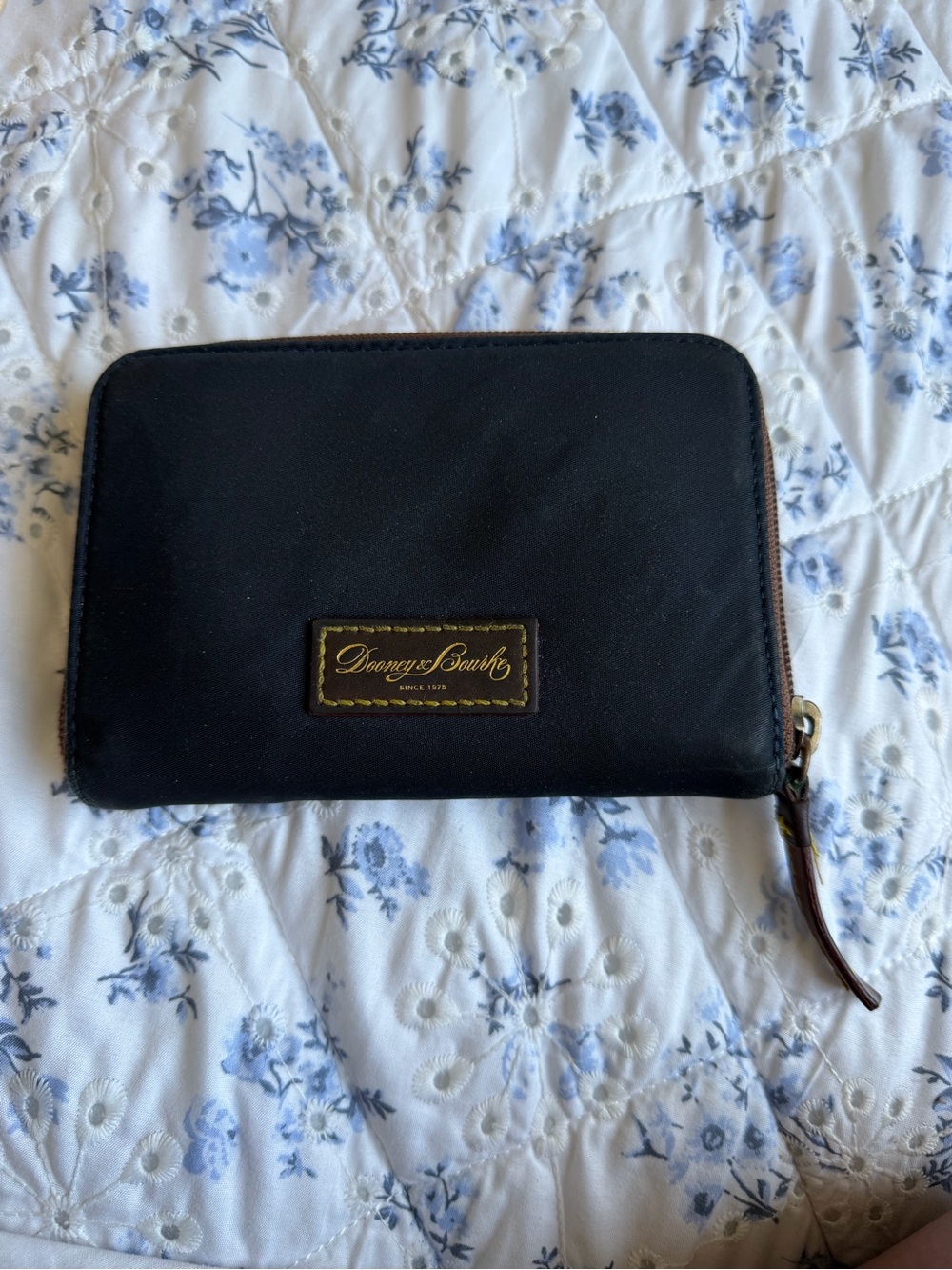 Dooney & Bourke navy Zip Wallet